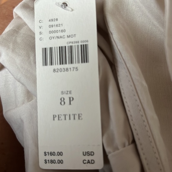 ANTHROPOLOGIE MAEVE SLEEVELESS TIERED HALTER MIDI DRESS COLOR OYSTER SIZE 8P NWT - Picture 16 of 16